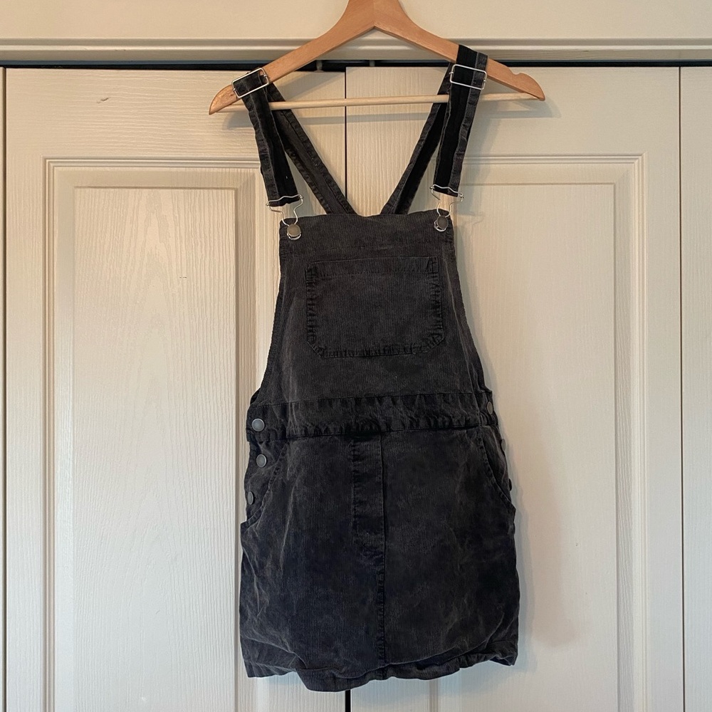 Don’t ask why corduroy overall dress!